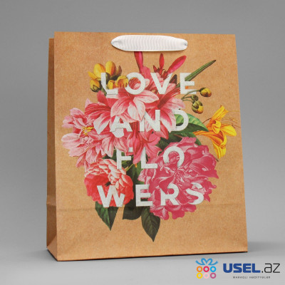 Craft vertical package “Love and flowers”